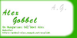 alex gobbel business card